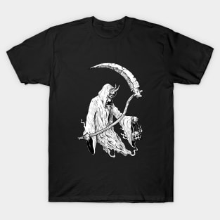 Grim reaper with skull in hand. T-Shirt